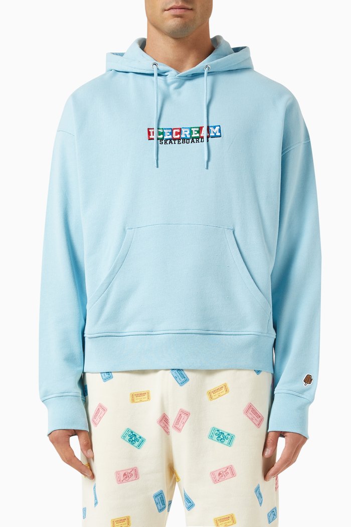 

Skateboards Hoodie in Cotton, Blue