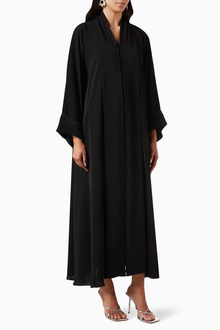 

Embellished Abaya, Black