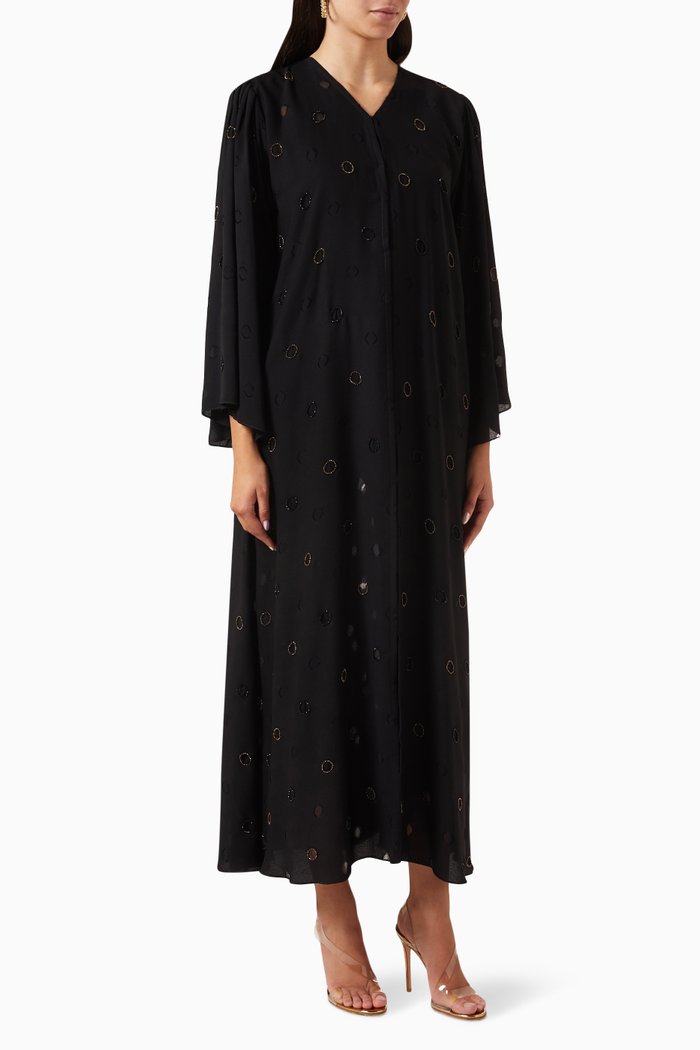 

Embroidered Abaya, Black