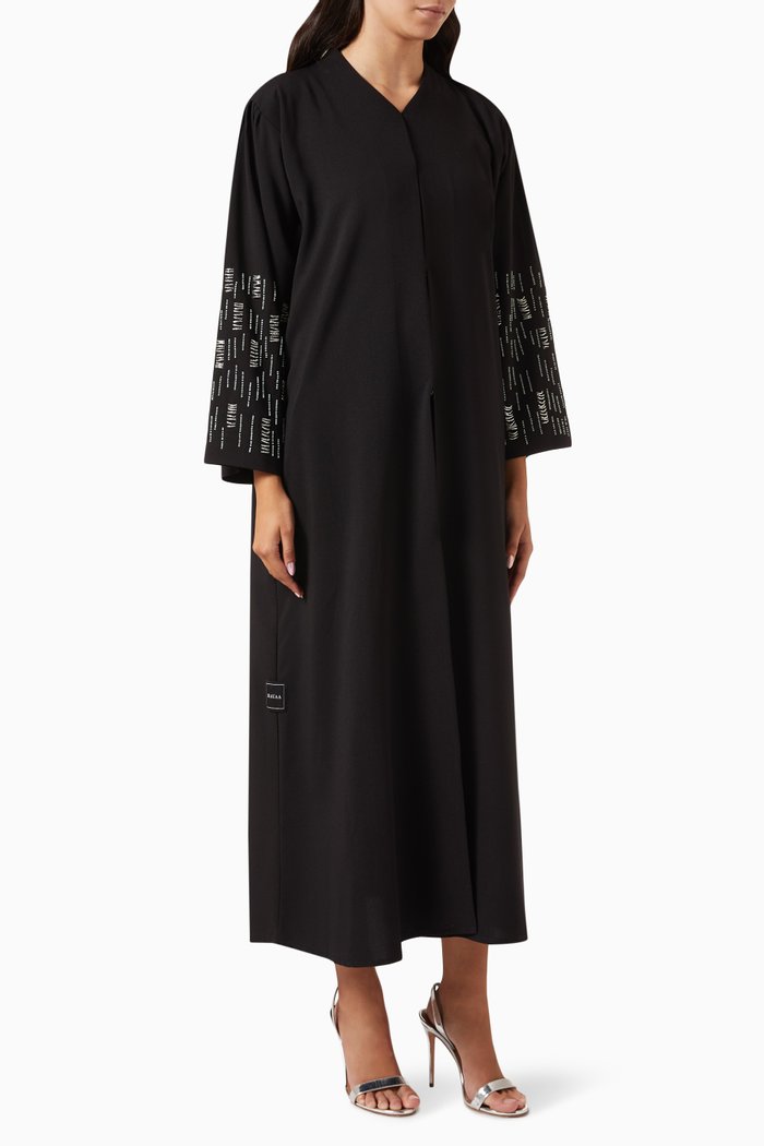 

Beaded Abaya, Black