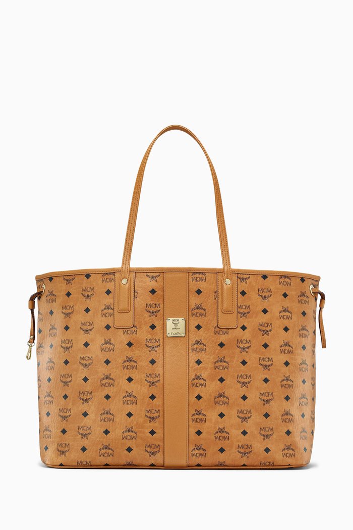 

Large Reversible Liz Shopper in Visetos Monogram Canvas, Brown