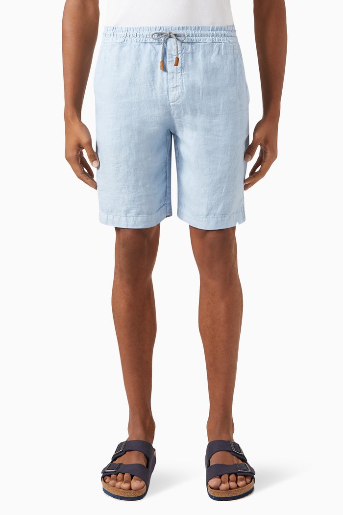 

Classic Shorts in Linen, Blue