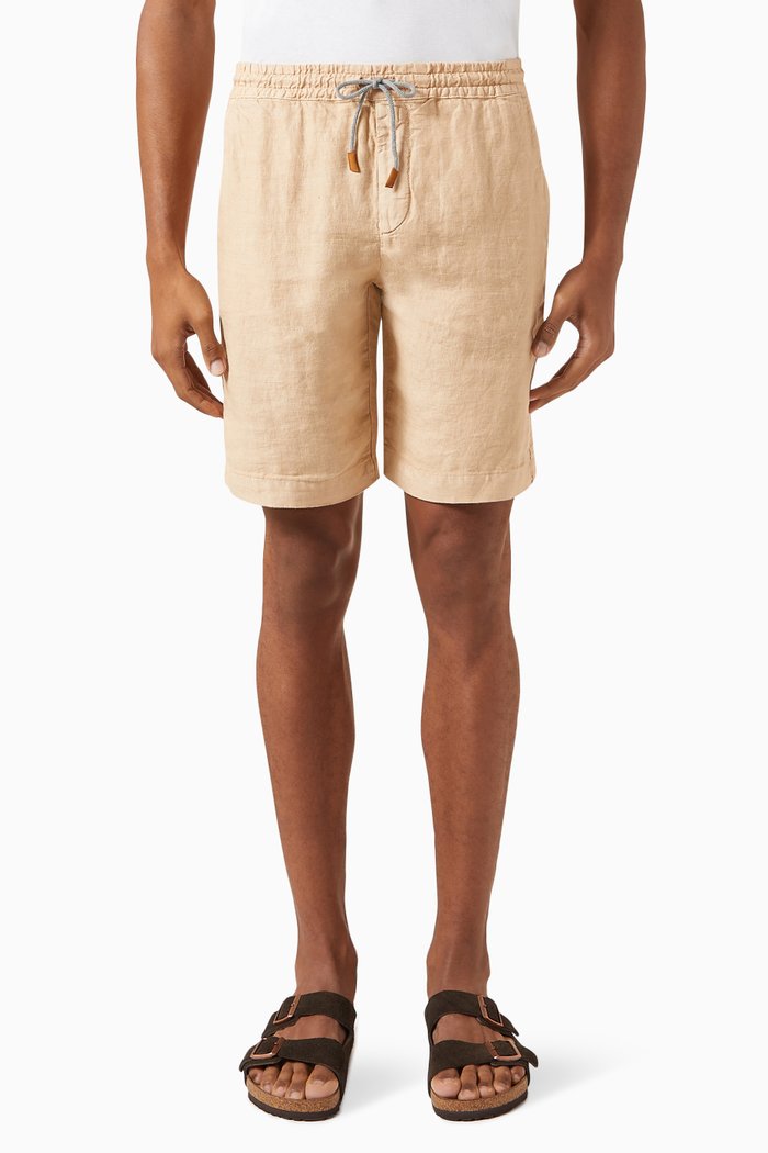 

Classic Shorts in Linen, Neutral