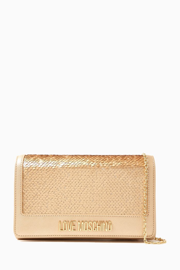 

Daily Crossbody Bag in Sequins, Gold