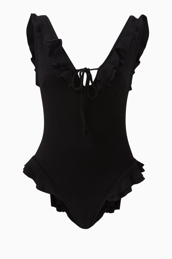 

Pina One-Piece Swimsuit in Polyamide-Blend, Black