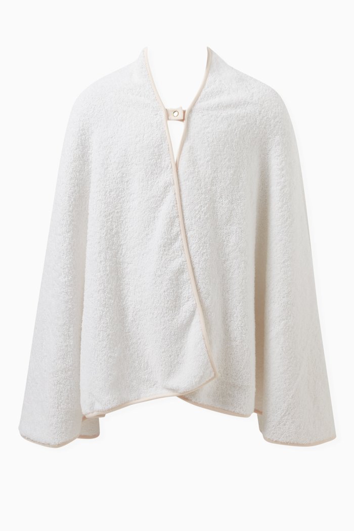 

Towelling Bathrobe in Cotton, White