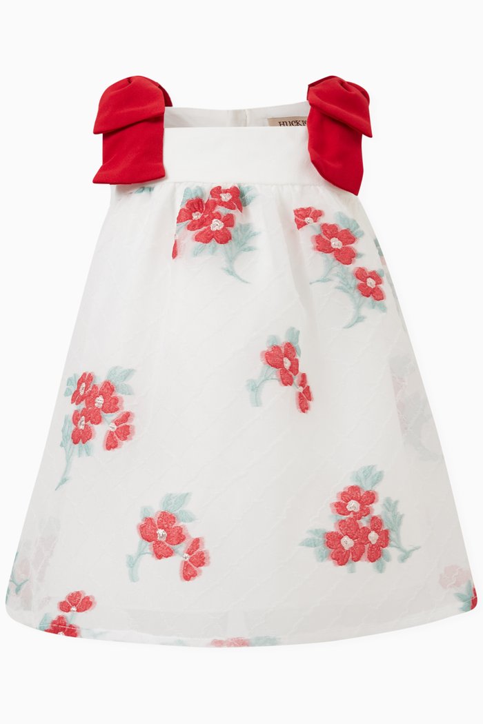 

Floral Sundress & Bloomers in Organza, White