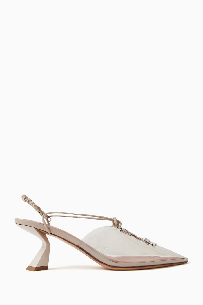 Transparent 65 Pumps in Plexi, Neutral