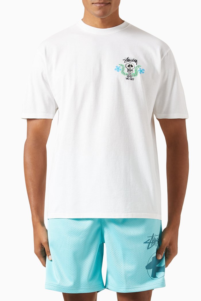 

Skull Crest T-shirt in Cotton Jersey, White