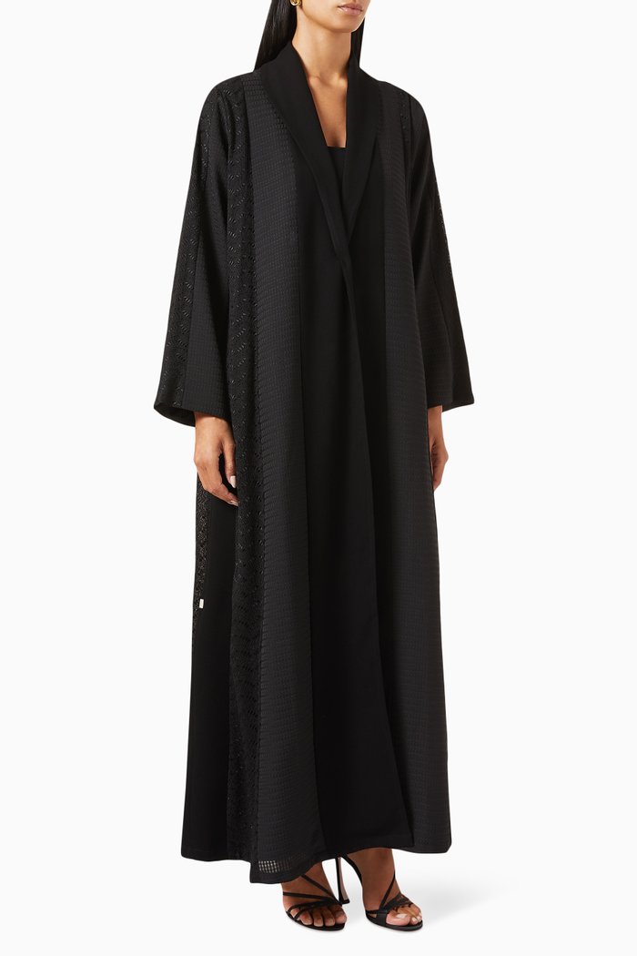 

Panelled Abaya, Black