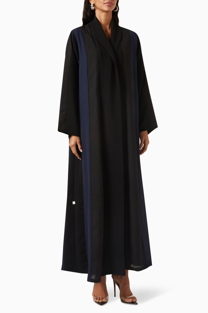 

Contrast Panel Abaya, Multicolour
