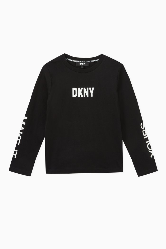 

Logo Print T-shirt in Cotton, Black