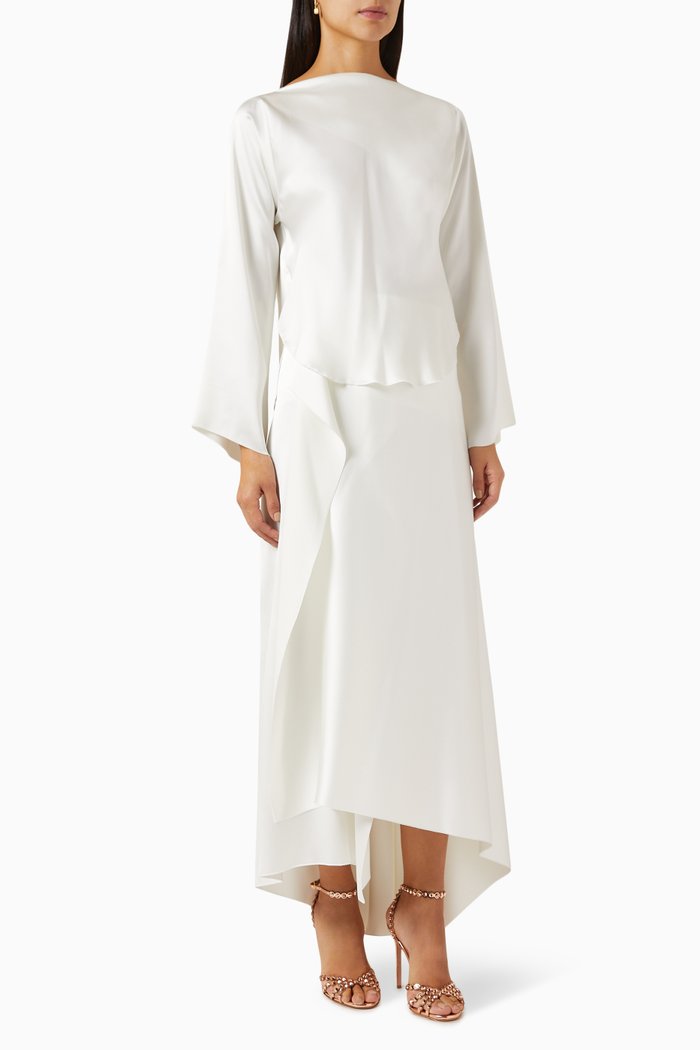 

Blouse & Skirt Set, White