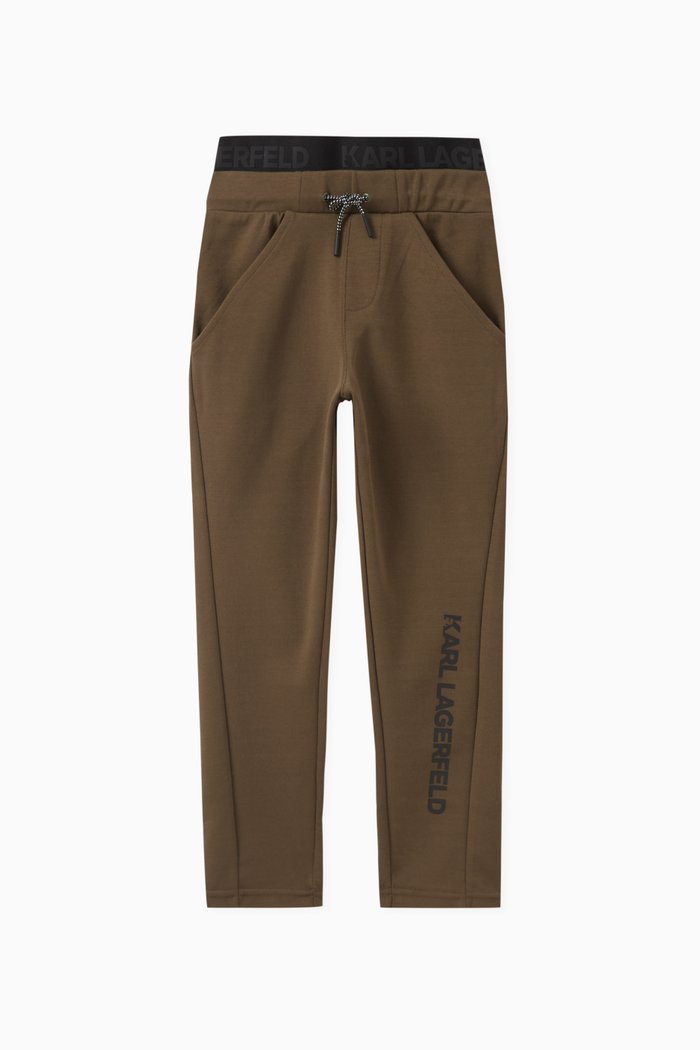Logo-print Sweatpants in Cotton, Neutral
