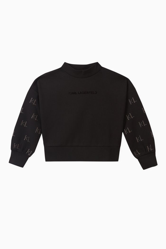 

Logo-detail Sweatshirt in Cotton-blend, Black