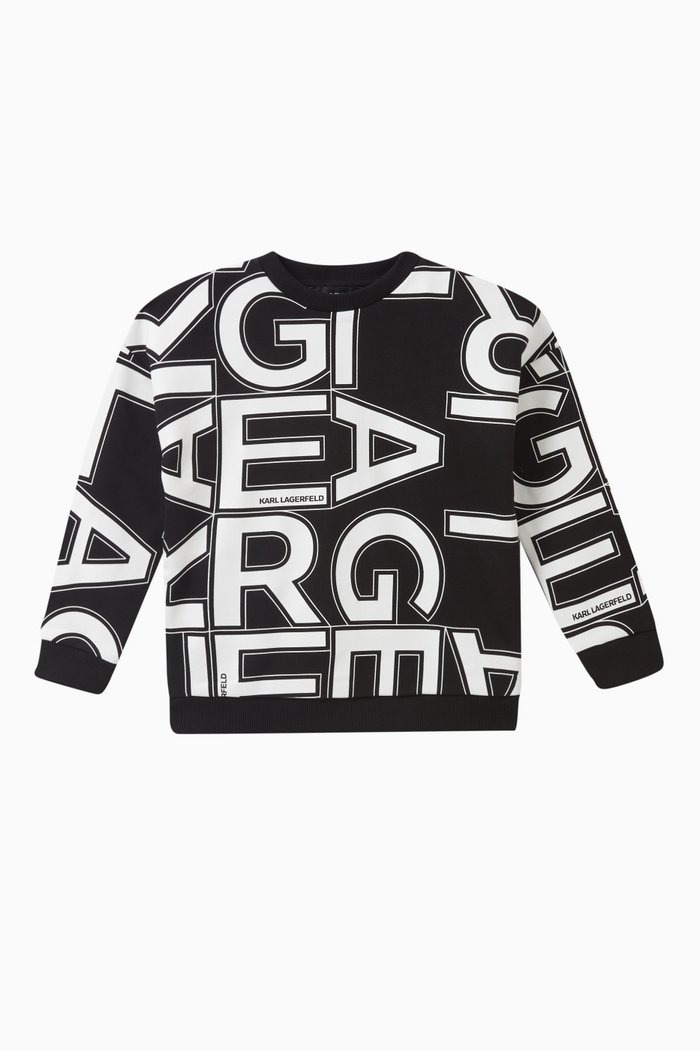 

Logo-print Sweatshirt in Cotton, Black