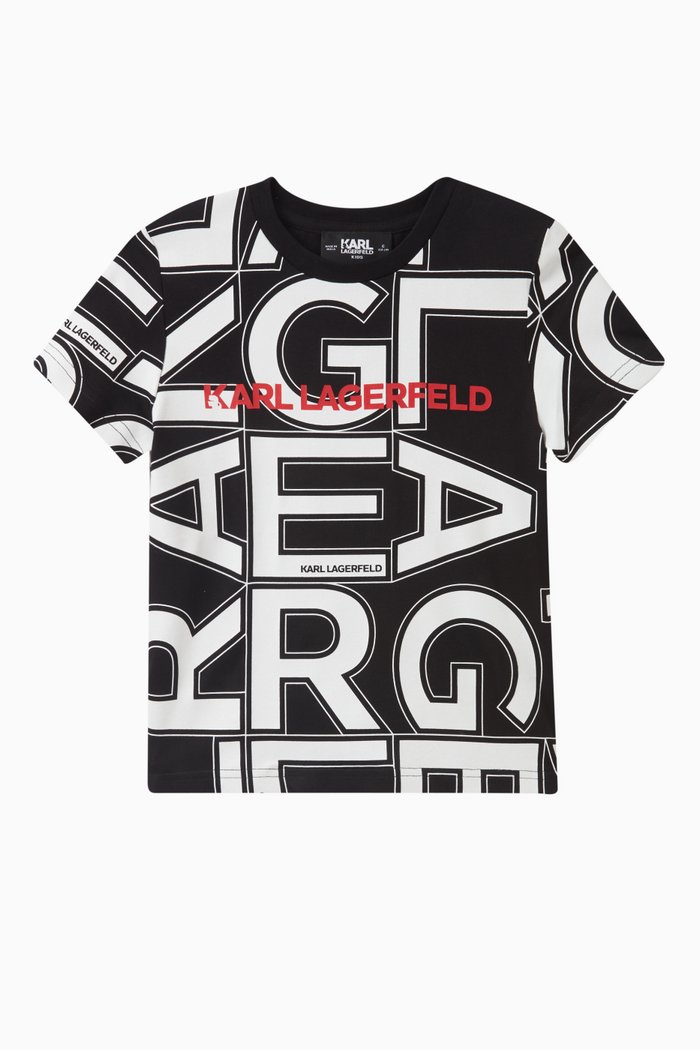 

Logo-print T-shirt in Cotton, Black
