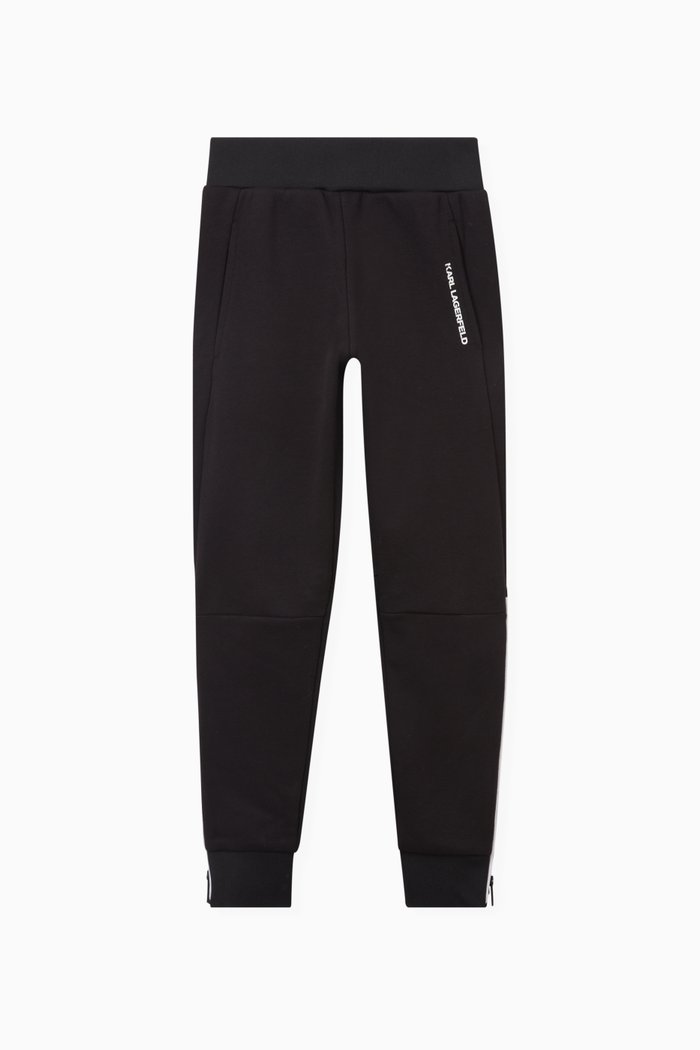 Logo-print Sweatpants in Cotton, Black