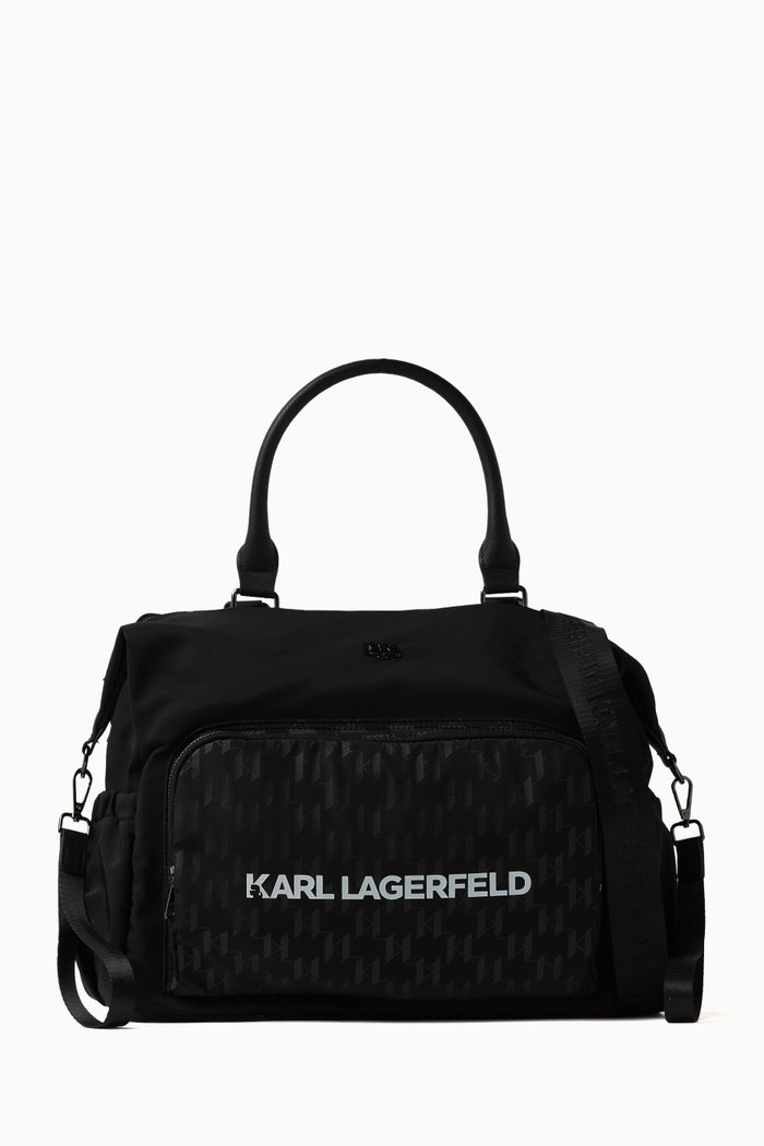 

Logo Changing Bag in Nylon, Black