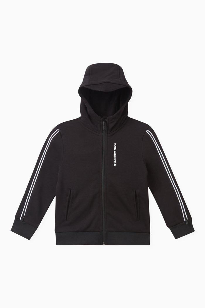 

Logo-print Jacket in Cotton, Black