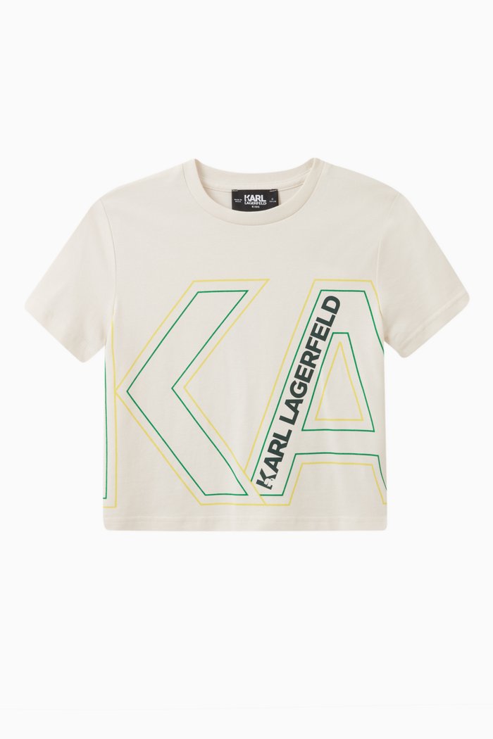 

Logo-print T-shirt in Cotton, Neutral