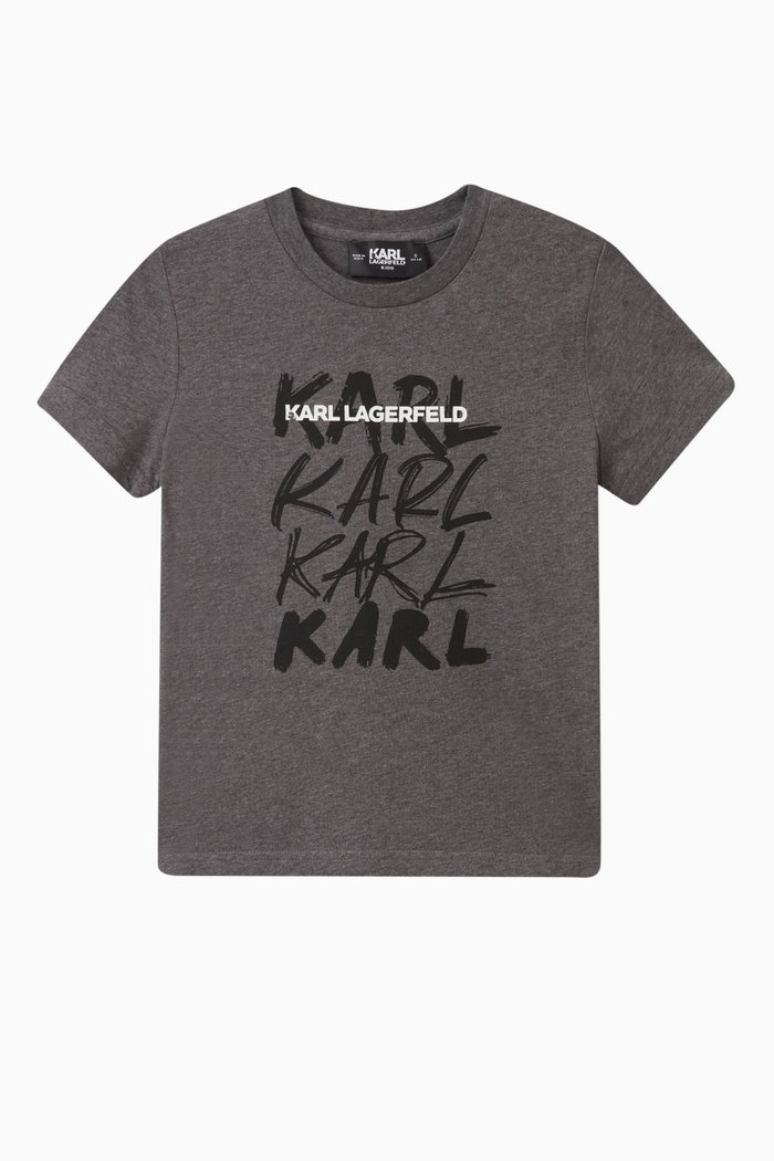 

Logo-print T-shirt in Cotton, Grey