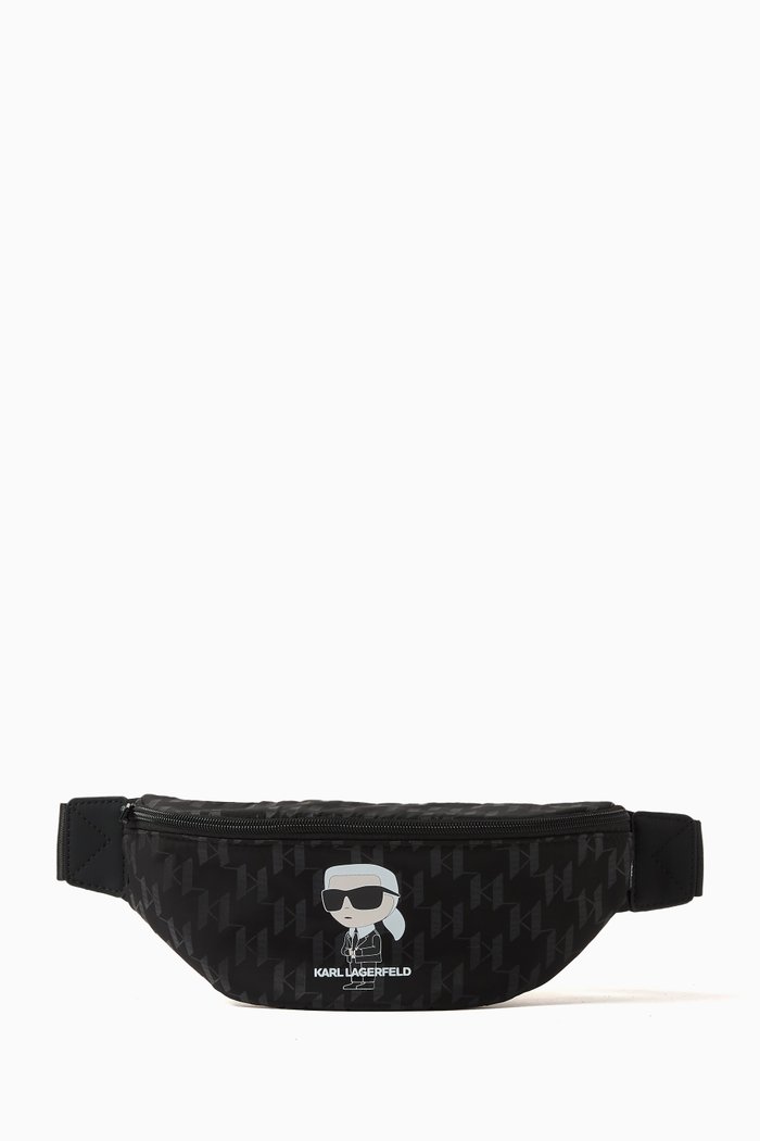 

K/Iknonik Belt Bag in Nylon, Black