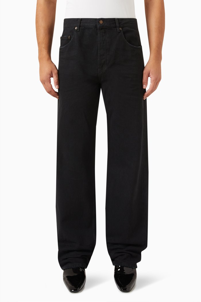 Extreme Baggy Low-rise Jeans, Black