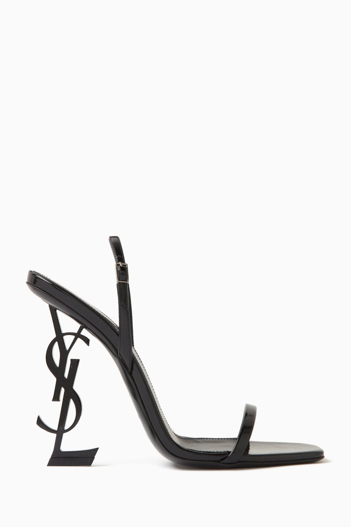 

Opyum 110 Sandals in Glazed Leather, Black