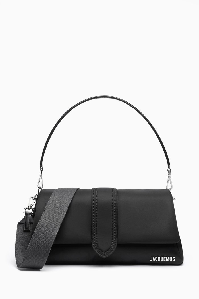 

Le Bambimou Flap Bag in Nylon, Black