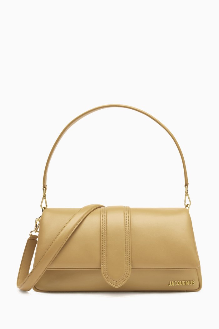 

Le Bambino Medium Shoulder Bag in Leather, Brown