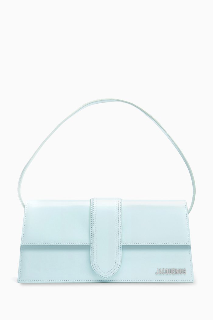 

Medium Le Bambino Long Shoulder Bag in Patent Leather, Blue