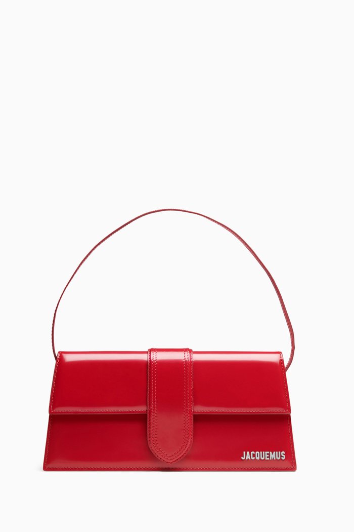 

Le Bambino Long Shoulder Bag in Patent Leather, Red