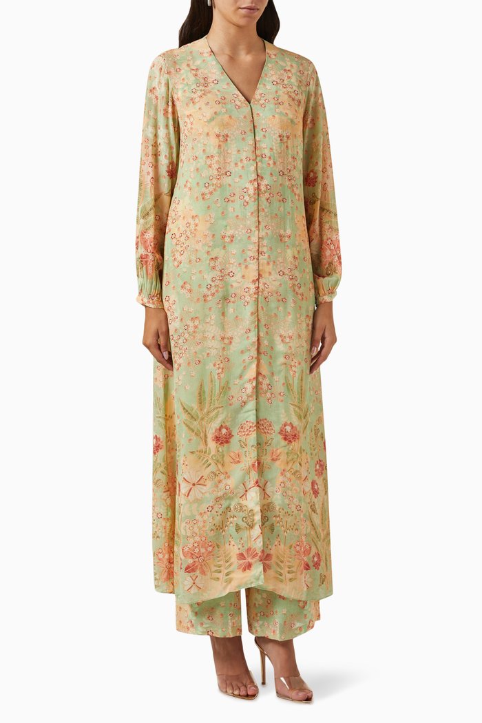 

3-piece Printed Set, Green