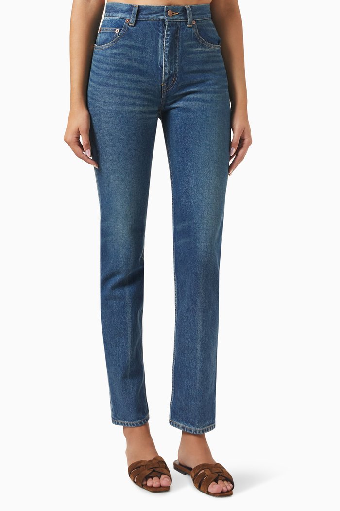 

Cindy Mid-rise Jeans, Blue