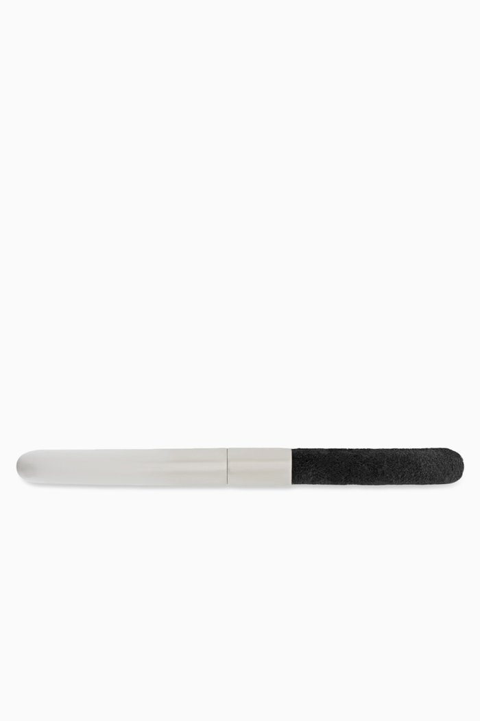 

Duet Oval Bracelet in Velvet & Metal, Black