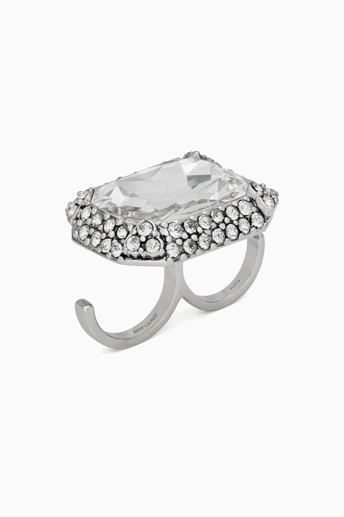 

Knuckle Duster Princess Ring in Metal, Silver