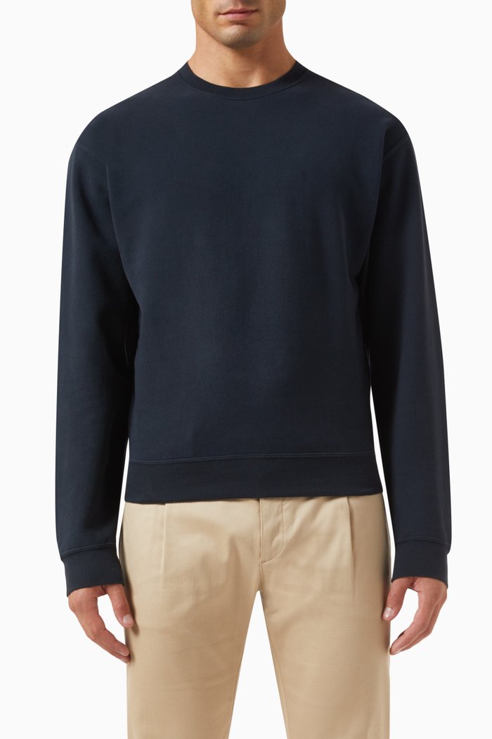 

Loose-fit Sweatshirt in Cotton-fleece, Blue