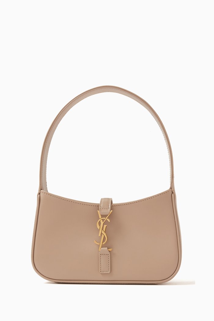 

Mini Le 5 à 7 Bag in Smooth Calfskin Leather, Neutral