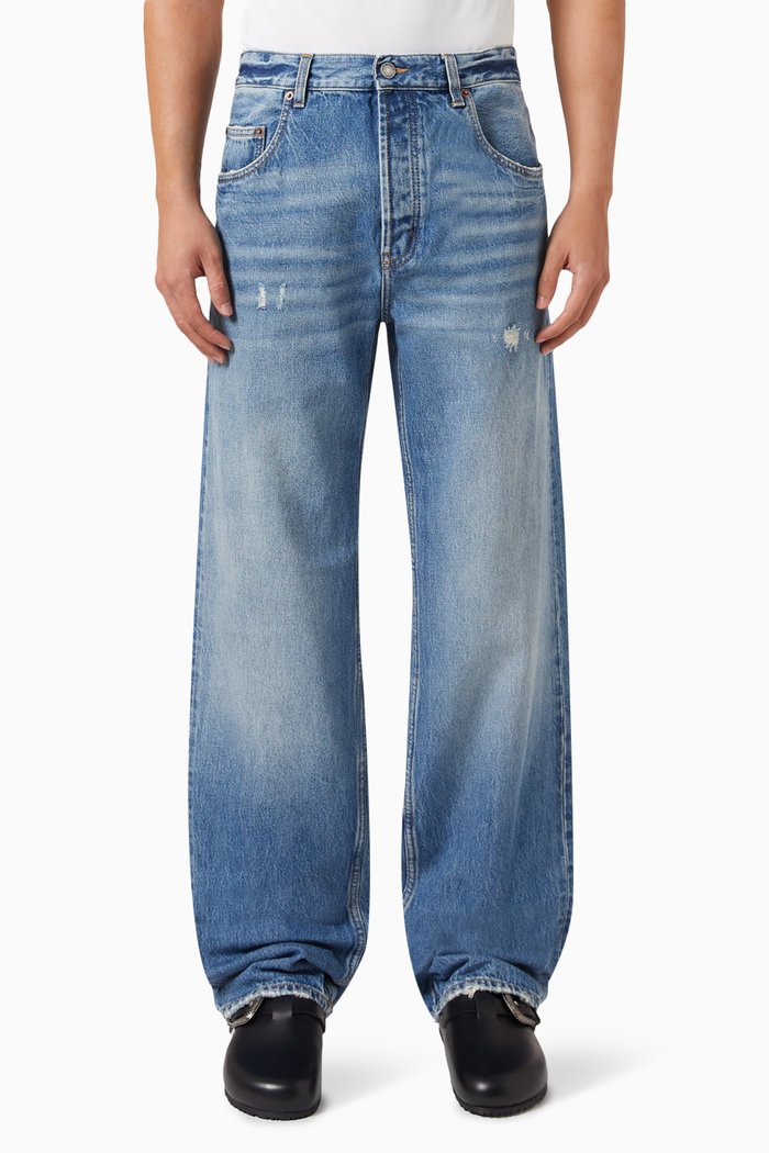 

Extreme Baggy Low-rise Jeans, Blue