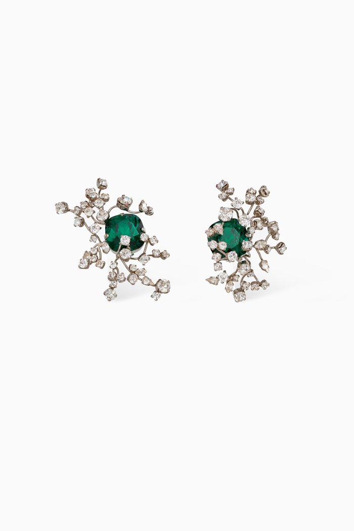 

Constellation Crystal Clip-on Earrings, Silver
