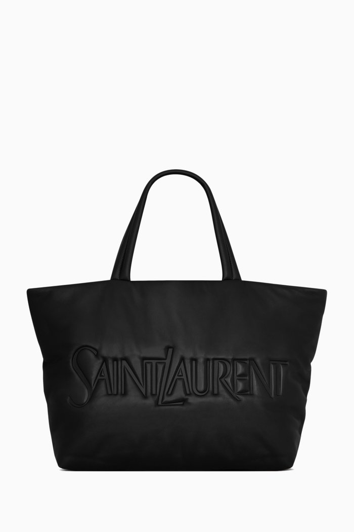 

Saint Laurent Puffer Tote Bag in Nappa, Black