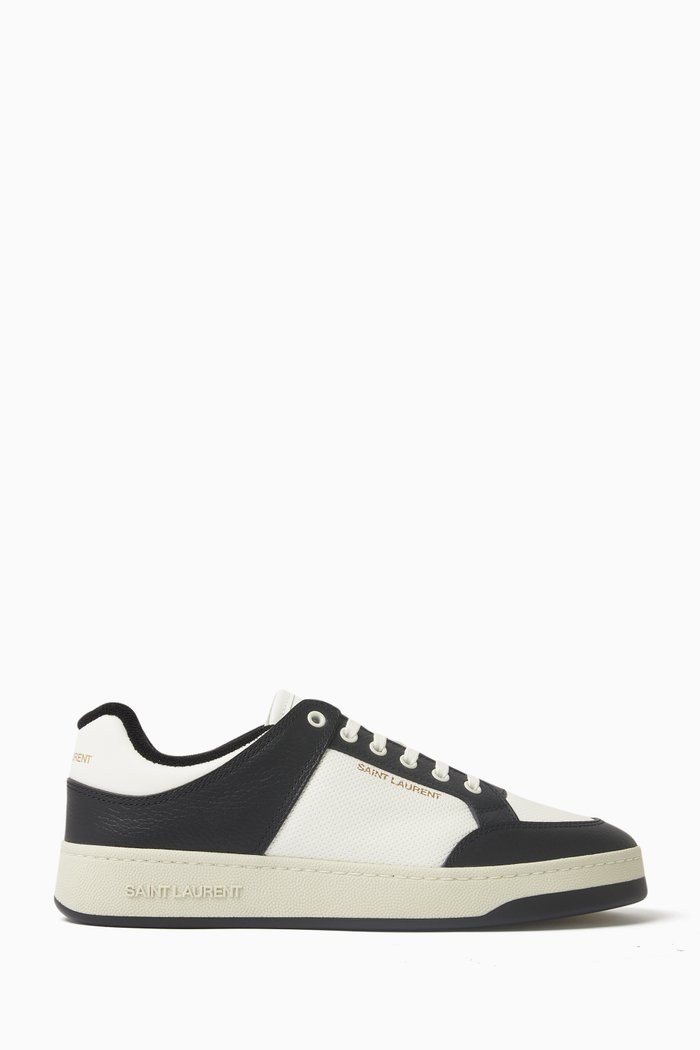 

SL/61 Low-top Sneakers in Smooth & Grained Leather, White