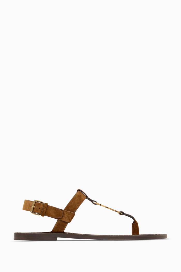 

Cassandre Sandals in Suede, Brown