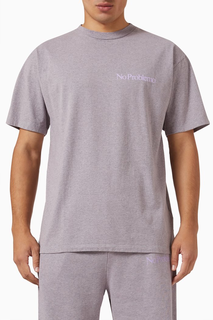 Mini Problemo T-shirt in Cotton Jersey, Purple