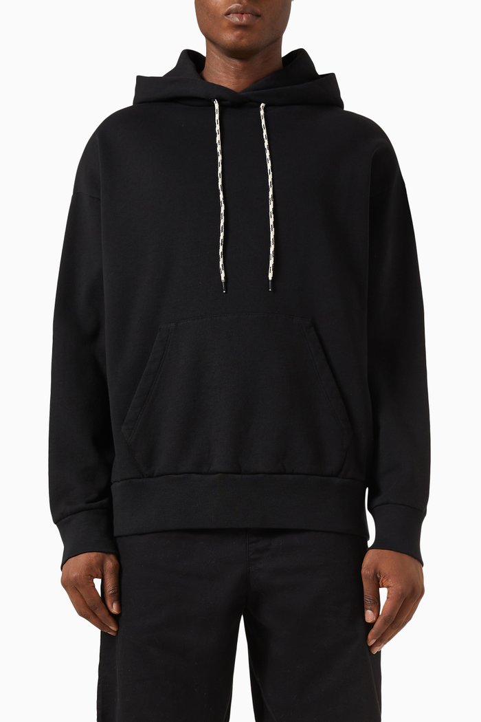 

Lords Of Art Trip Printed Hoodie in Cotton, Black