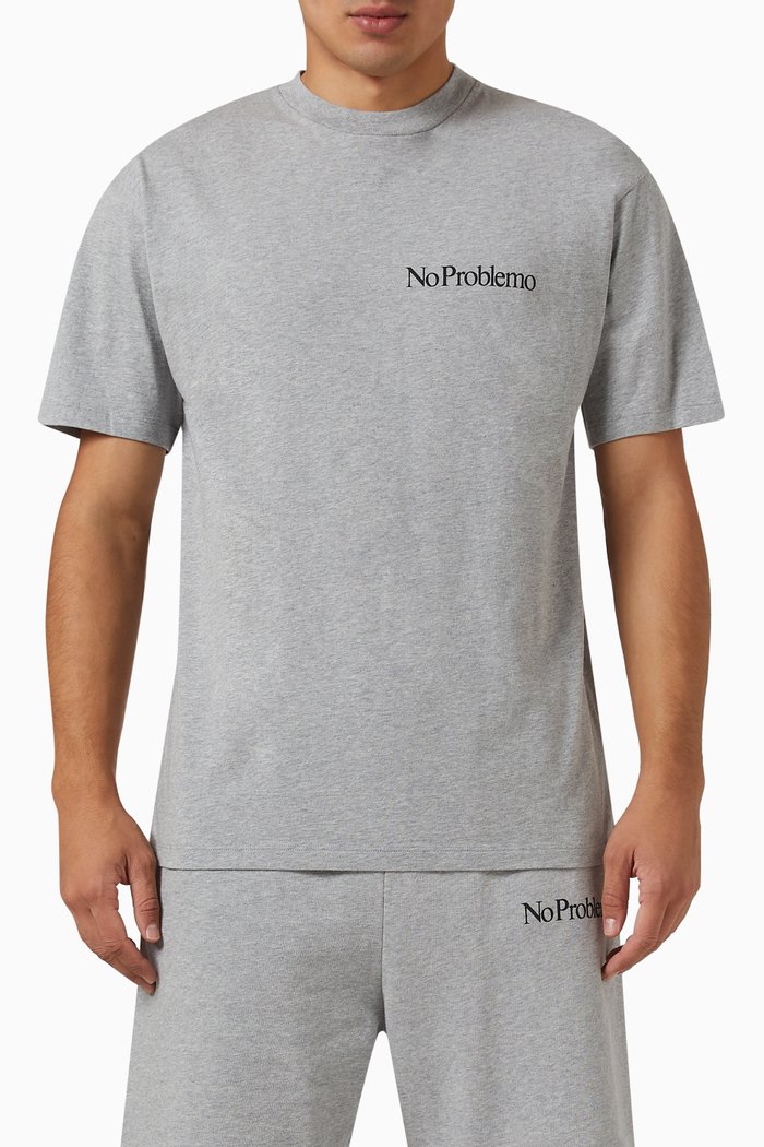 

Mini Problemo T-shirt in Cotton Jersey, Grey