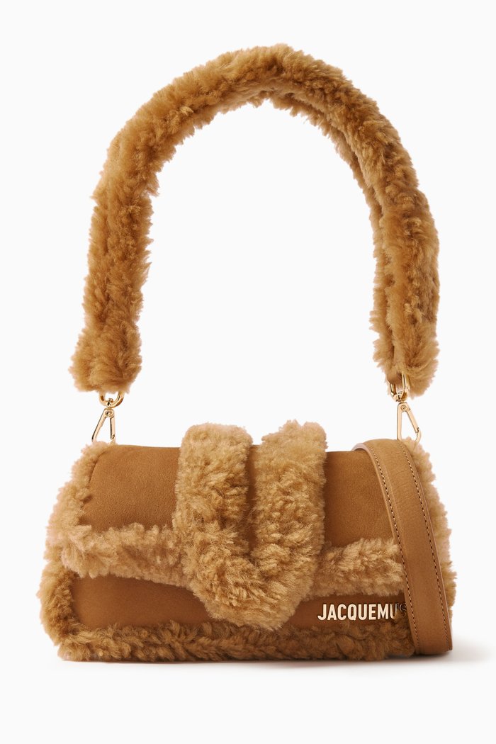 

Le Petit Bambimou Doux in Leather & Sherling, Brown