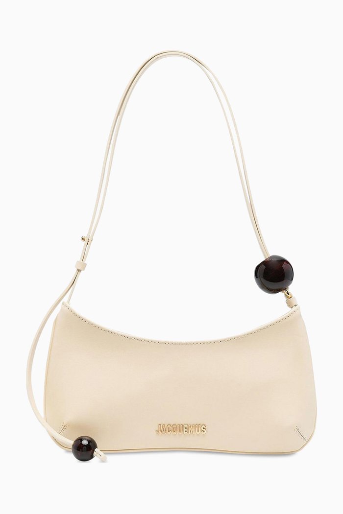 

Le Bisou Perle Shoulder Bag in Leather, Neutral