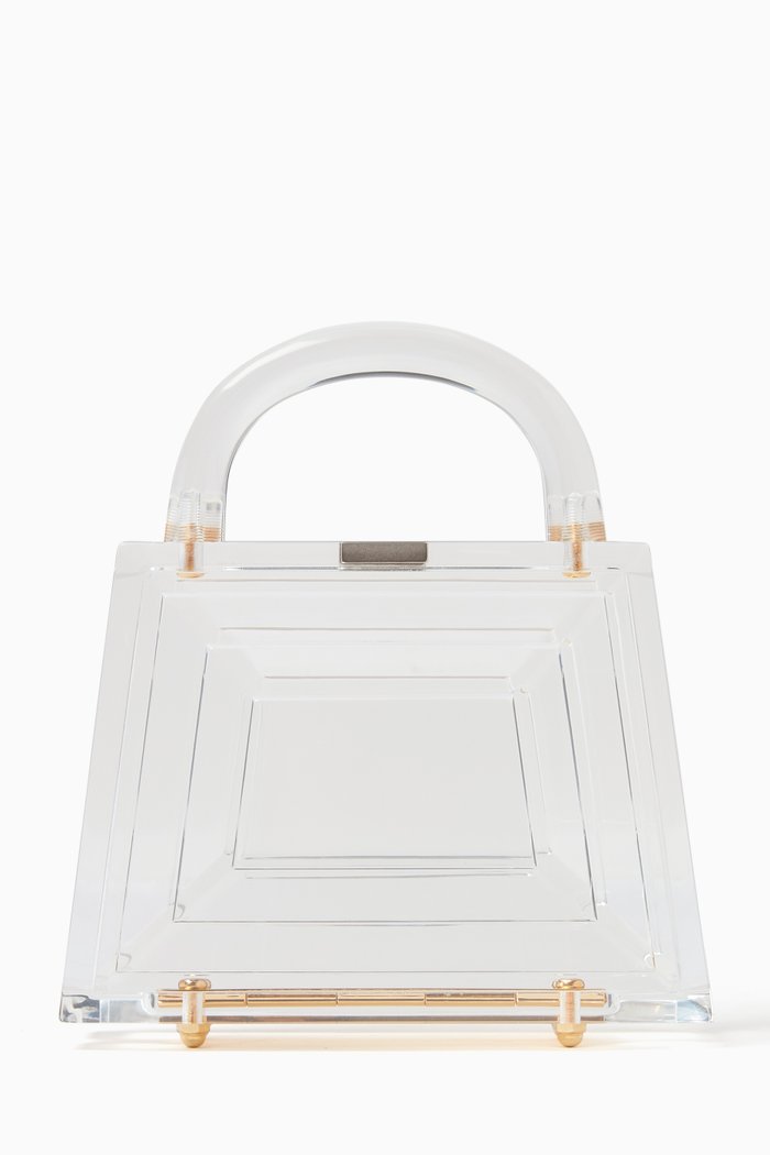 

Leora Top-handle Bag in Acrylic, Colourless